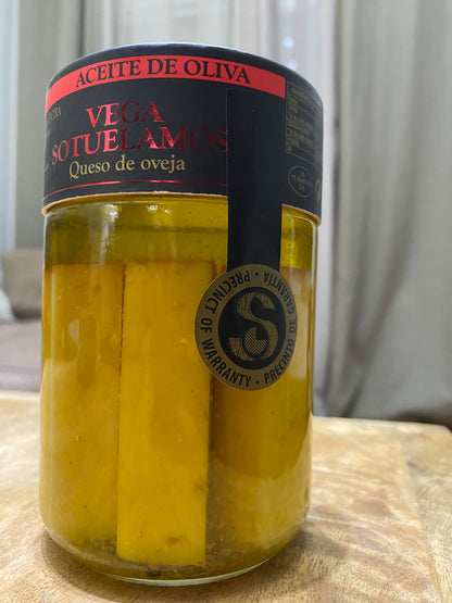 Queso Manchego de Oveja curado en AOVE  VEGA SOTUELAMOS 400g