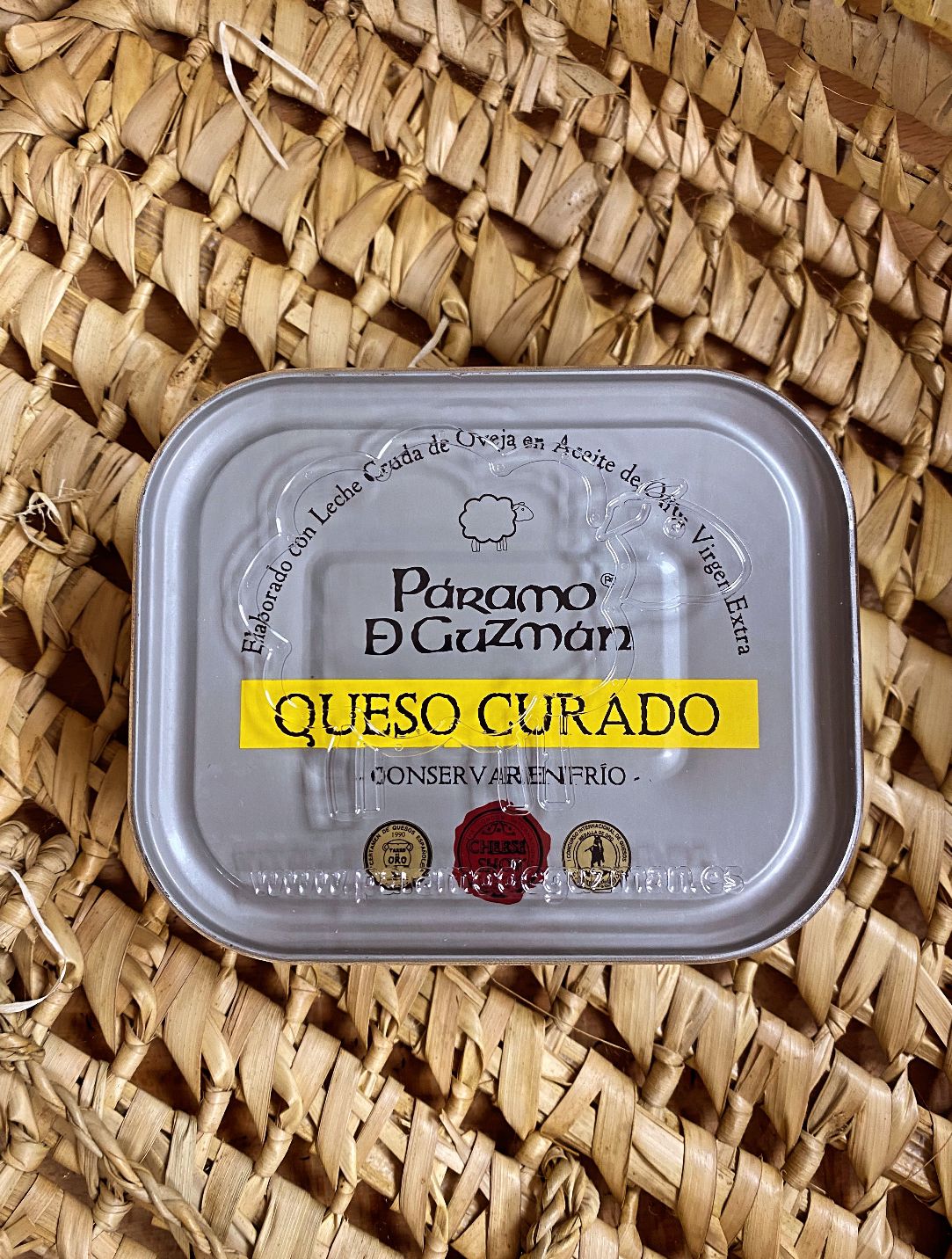 Queso curado en AOVE de Páramo de Guzman Lata 250g